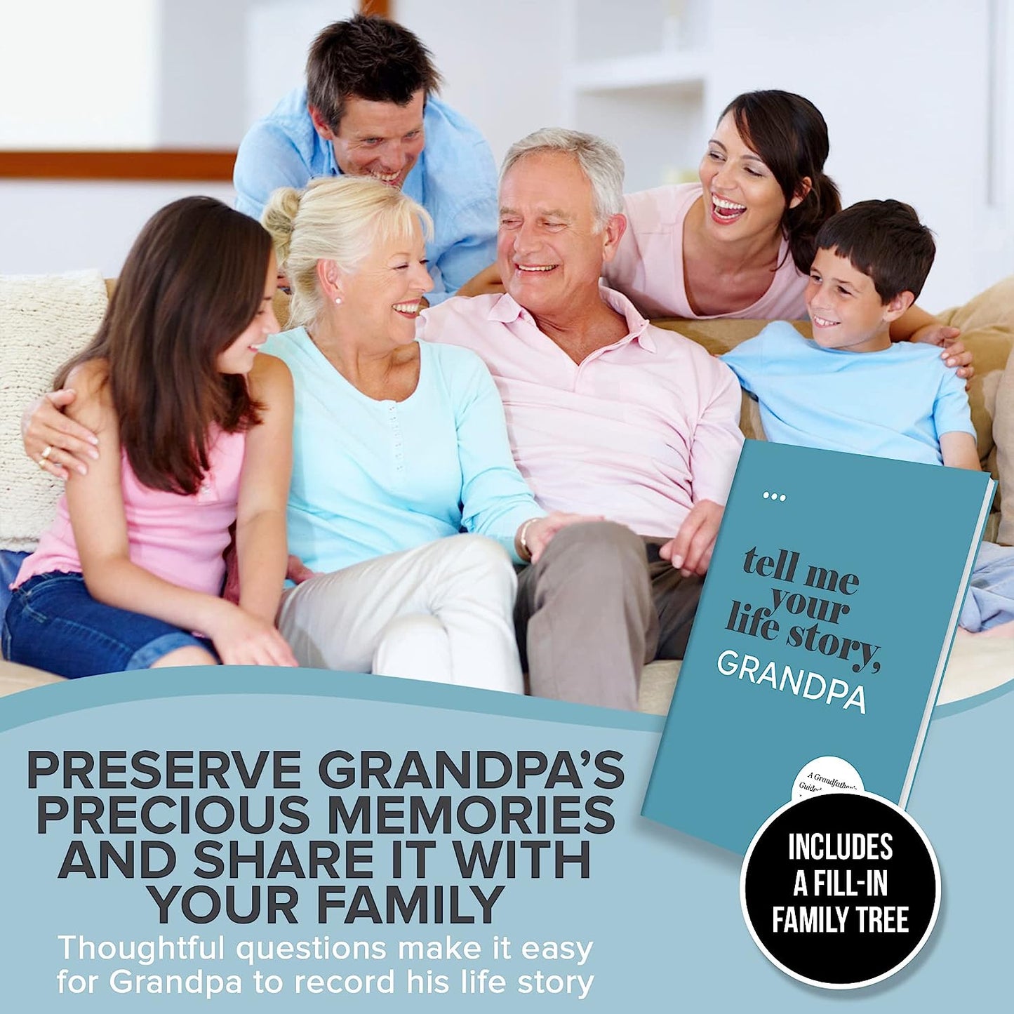 Tell Me Your Life Story, Grandpa: a Grandfather’s Guided Journal and Memory Keepsake Book