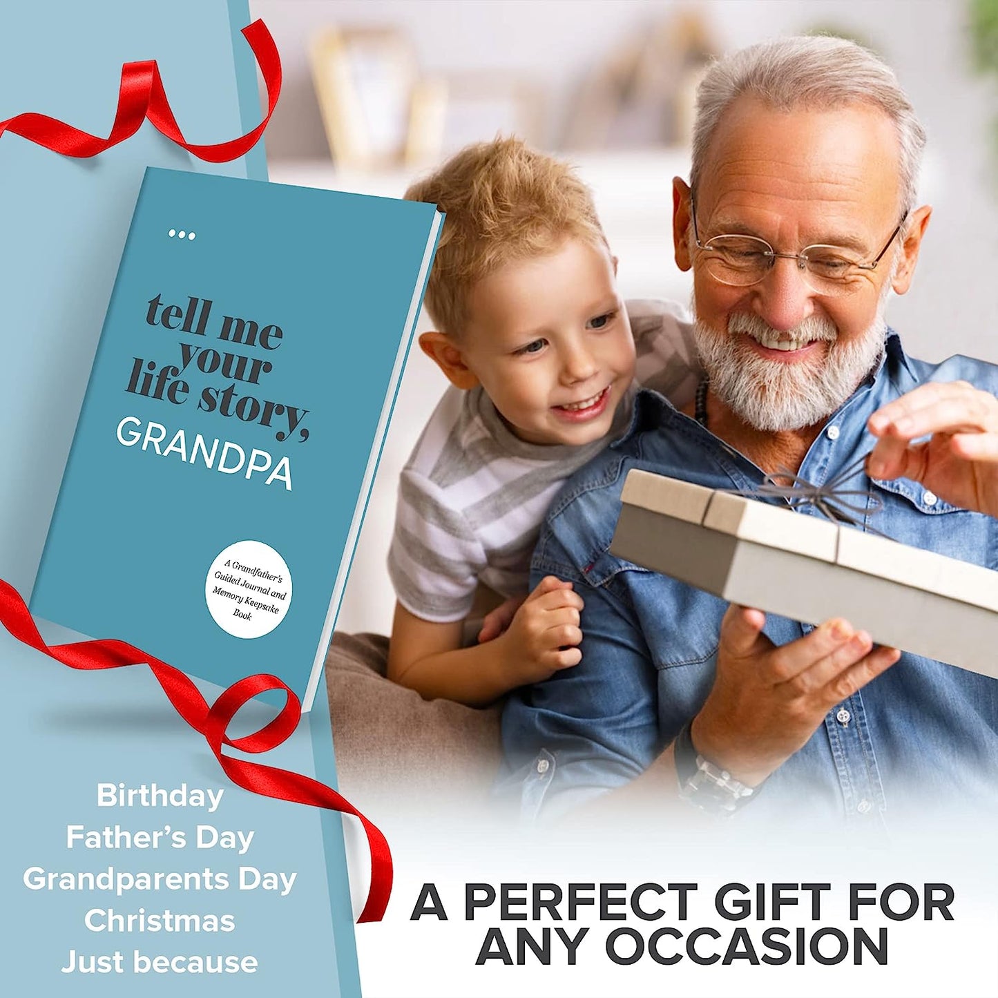 Tell Me Your Life Story, Grandpa: a Grandfather’s Guided Journal and Memory Keepsake Book