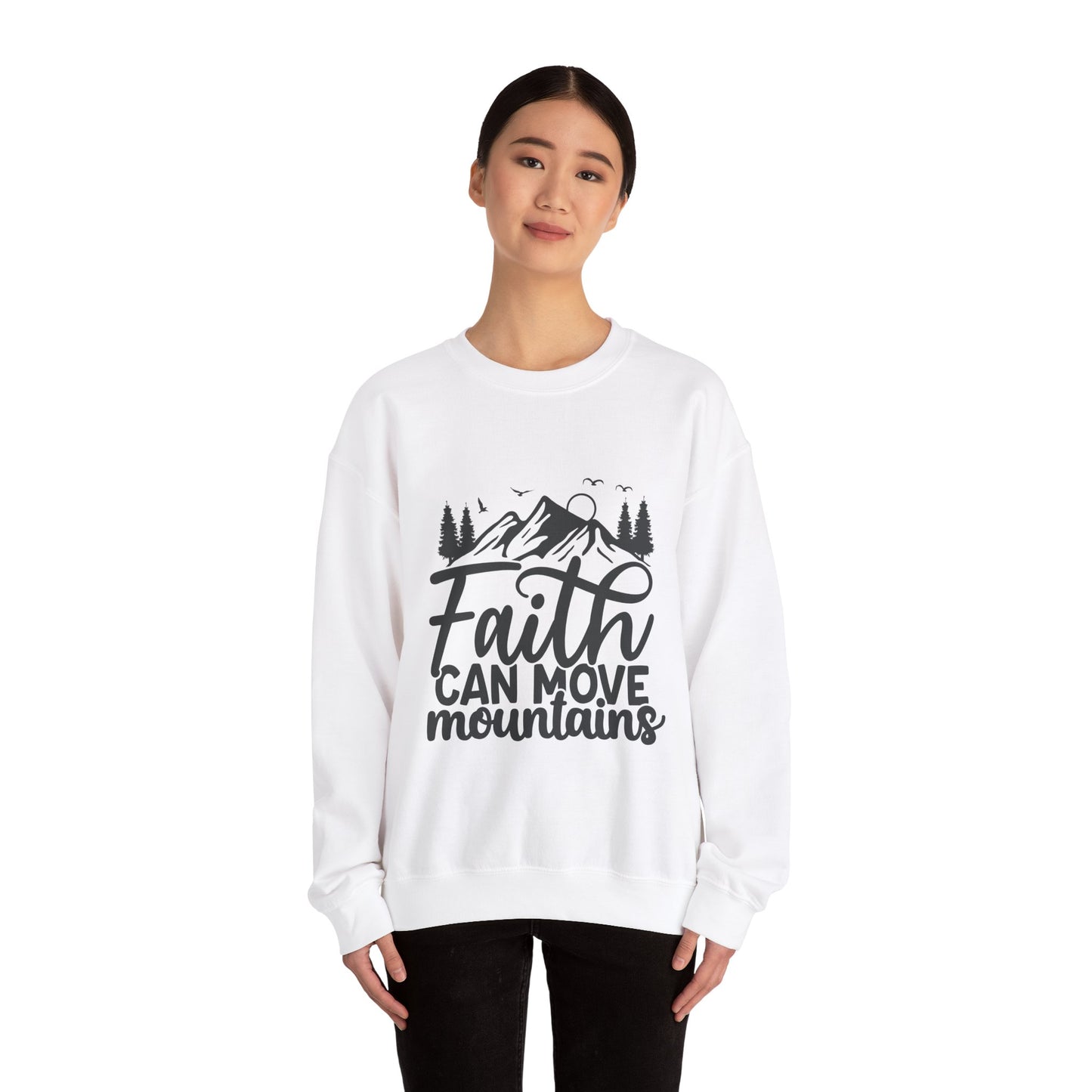 LT. Faith Can Move Mountains Unisex Crewneck Sweatshirt