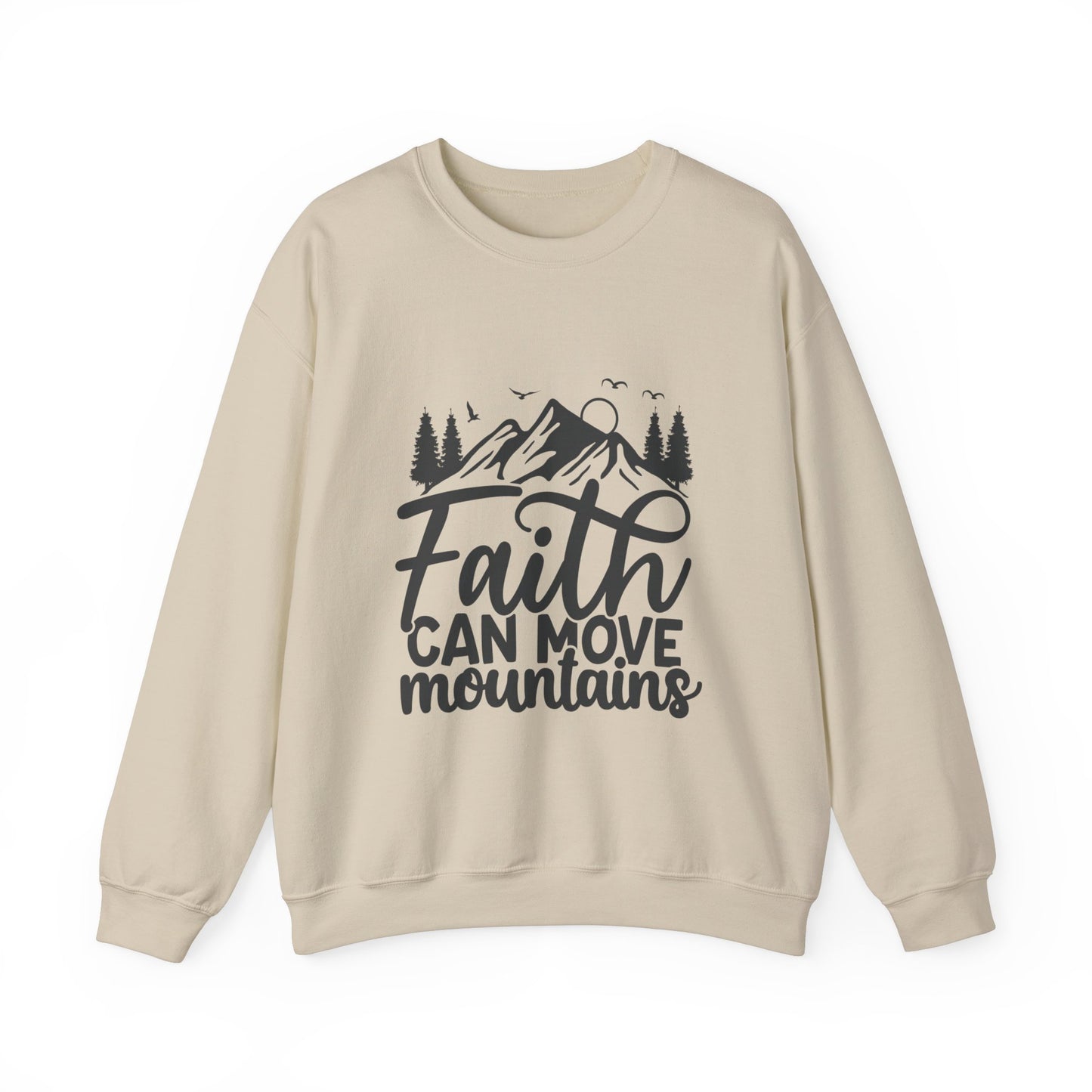 LT. Faith Can Move Mountains Unisex Crewneck Sweatshirt