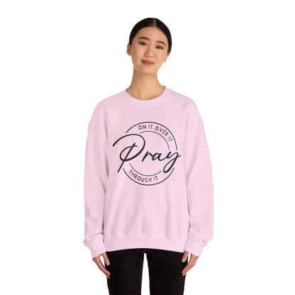 LT. Pray On It Design, Unisex Inspirational Crewneck Sweatshirt