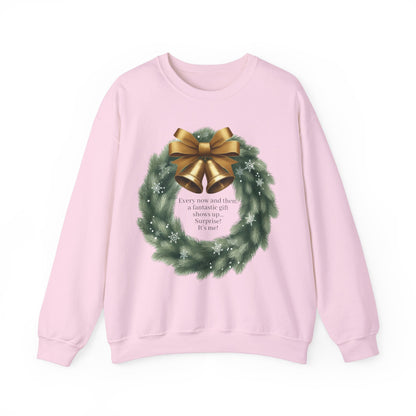 Gold Bell Wreath Sweatshirt