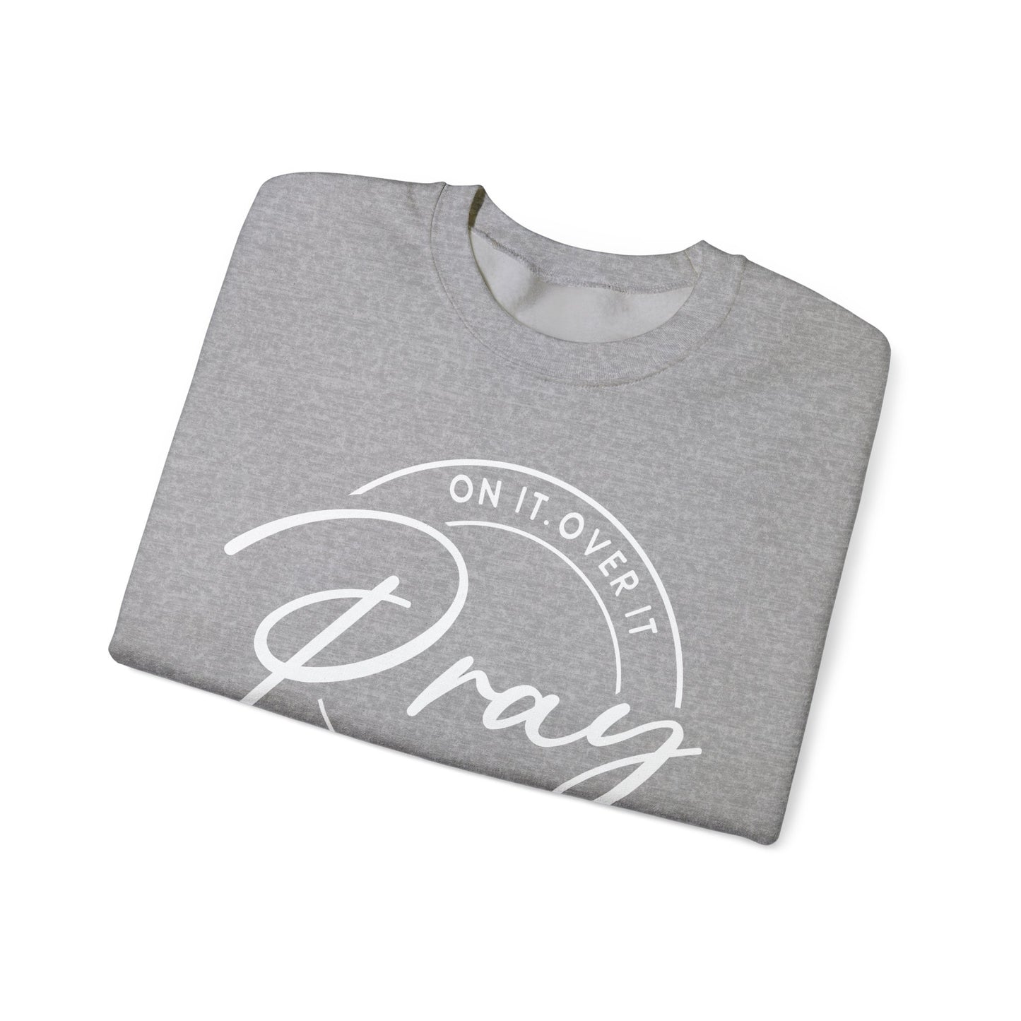 DK. Pray On It Design, Unisex Inspirational Crewneck Sweatshirt