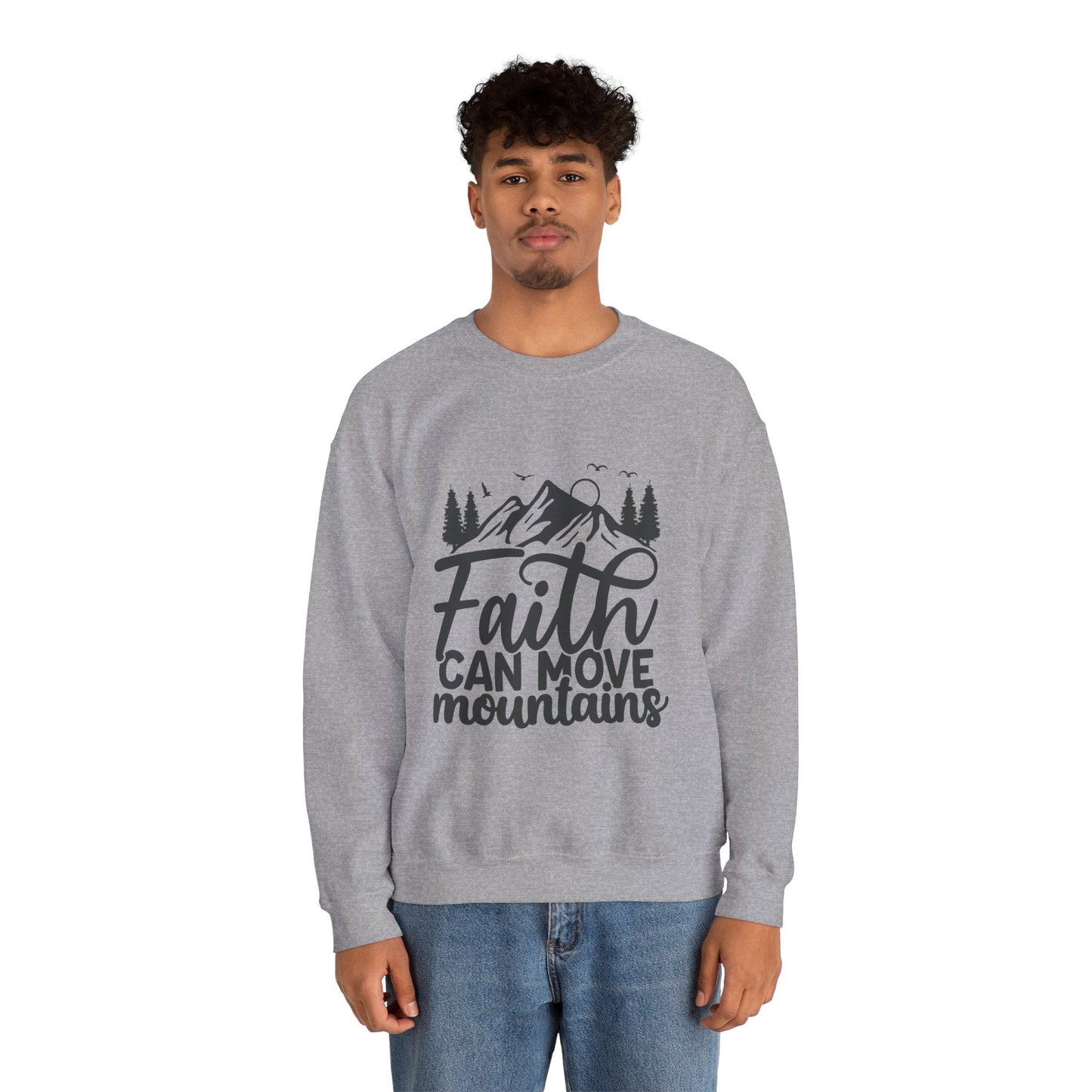 LT. Faith Can Move Mountains Unisex Crewneck Sweatshirt