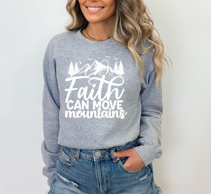 DK Faith Can Move Mountains Unisex Crewneck Sweatshirt