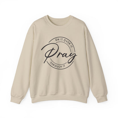 LT. Pray On It Design, Unisex Inspirational Crewneck Sweatshirt