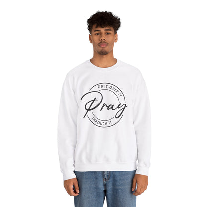 LT. Pray On It Design, Unisex Inspirational Crewneck Sweatshirt