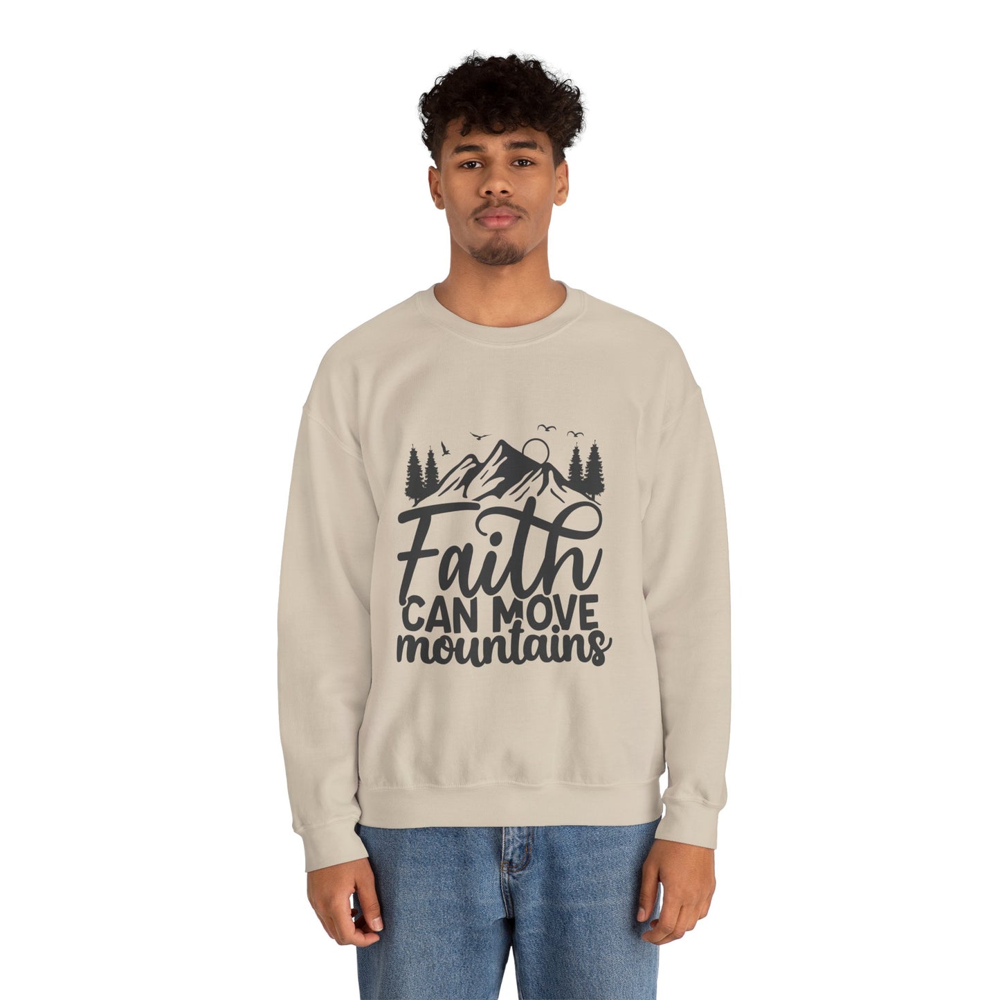 LT. Faith Can Move Mountains Unisex Crewneck Sweatshirt