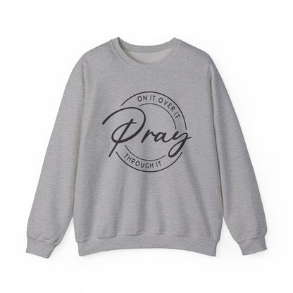 LT. Pray On It Design, Unisex Inspirational Crewneck Sweatshirt