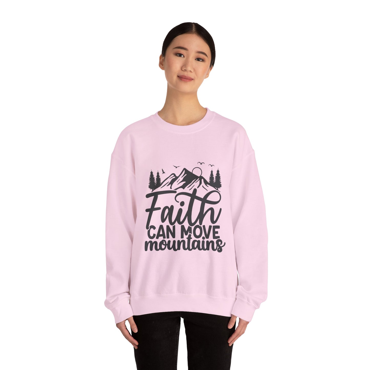 LT. Faith Can Move Mountains Unisex Crewneck Sweatshirt