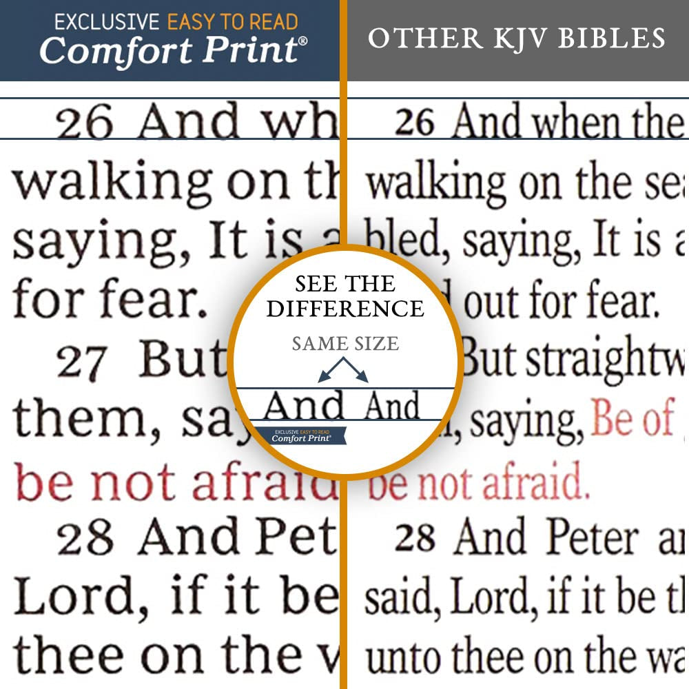 KJV Holy Bible: Gift and Award, Pink Leather-Look, Red Letter, Comfort Print: King James Version